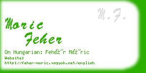 moric feher business card